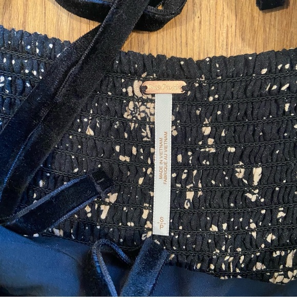 Free people black tess mini dress size small NWT - Picture 9 of 13